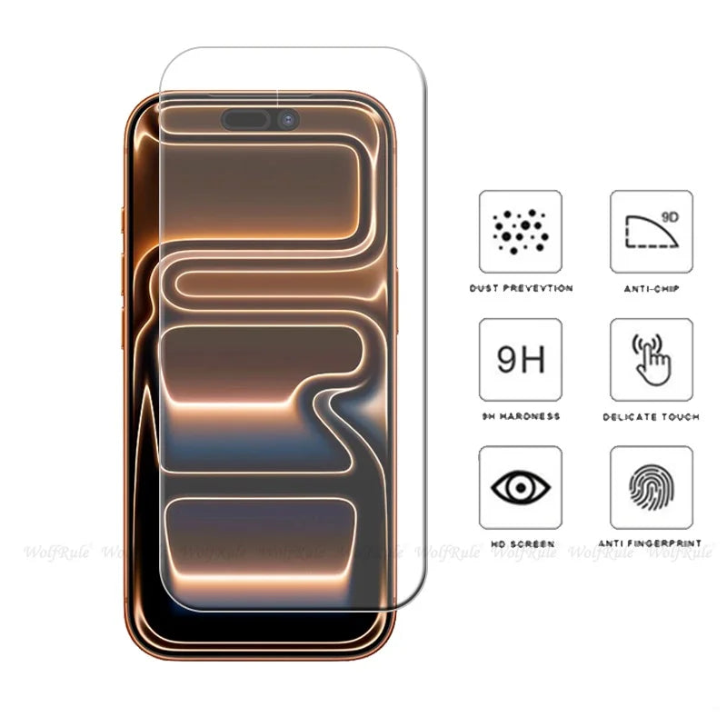 1/2/3/4Pcs For iPhone 17 Pro Max Glass iPhone 17 Tempered Glass Transparent Clear 9H Protective Screen Protector iPhone 17 Air