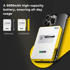 Heltec MeshPocket Meshtastic Node 5000mAh 10000mAh Magnetic Power Bank Qi2 Wireless Charging E-Ink nRF52840 SX1262