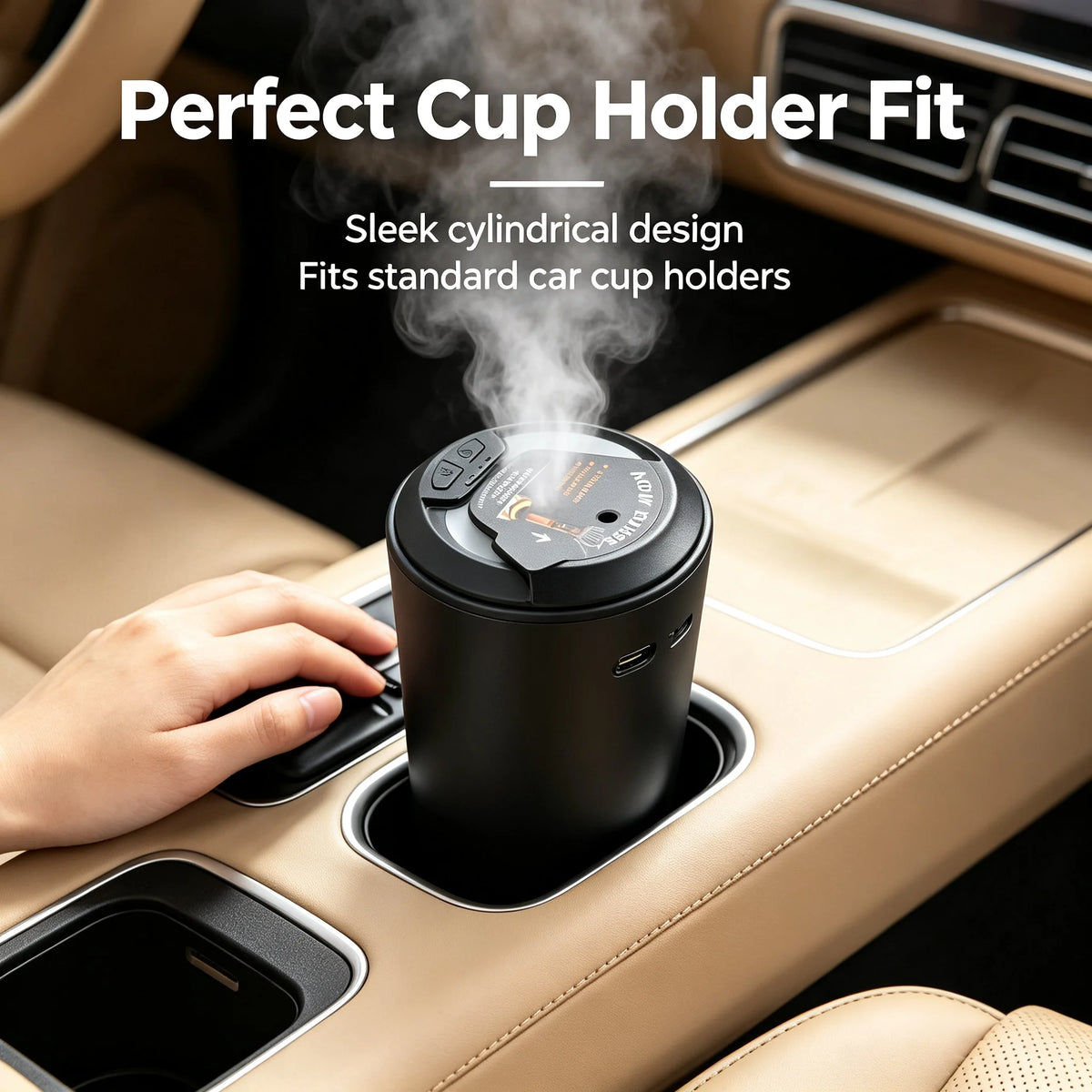 Portable  Car Aroma Diffuser USB Charging Essential Oil Diffuser Suitable for Home Office Car  Intelligent  Smell Distributor