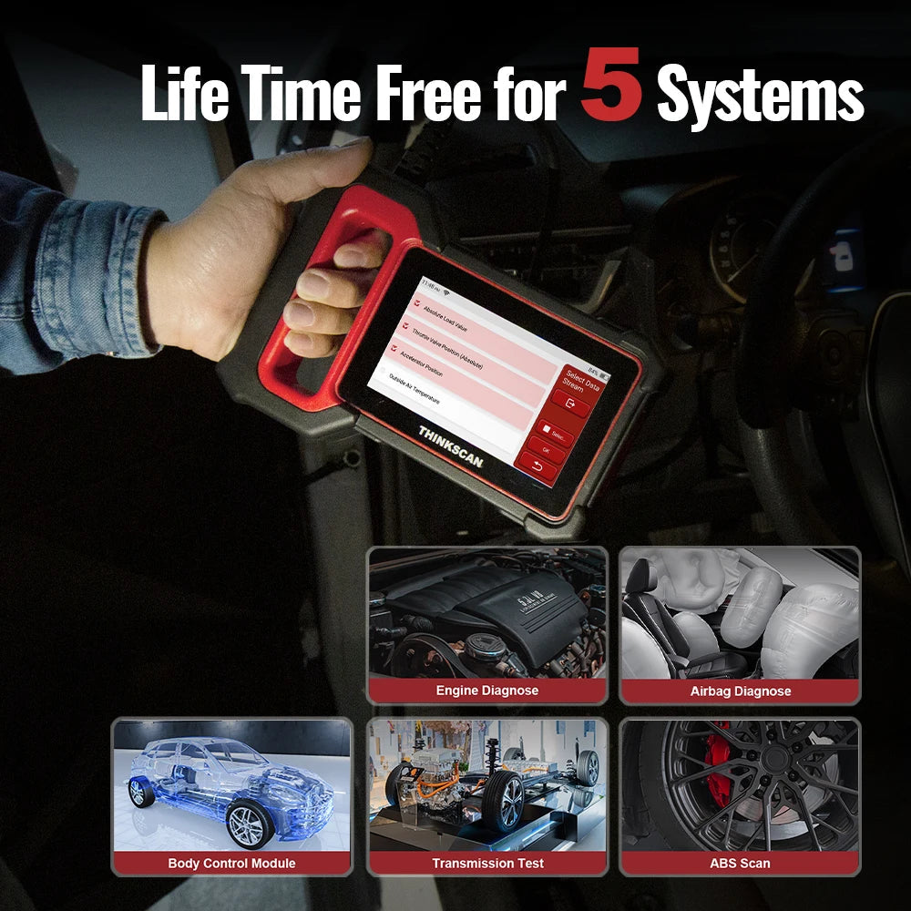 THINKCAR THINKSCAN PLUS S4 S7 ABS SRS ECM System Car Diagnostic Tools OBD2 Auto Scanner OBD 2 Code Coder Reader Free Update Car Mobile World