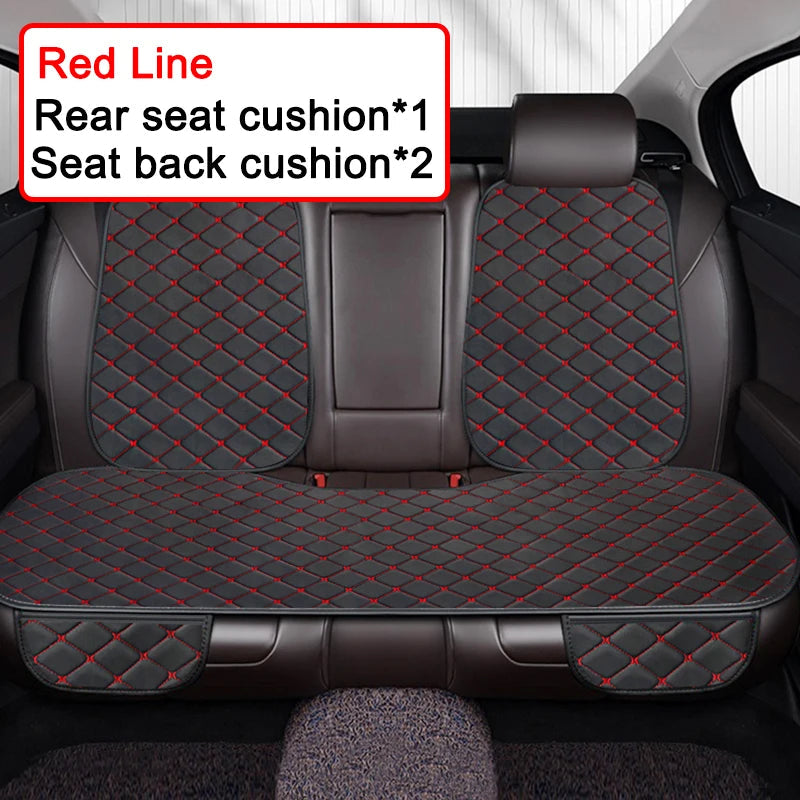 Universal Car Seat Covers Pu Leather Fashion Car Front and rear seat cushions Car Seat Protector Four Seasons Auto Accessories CM World