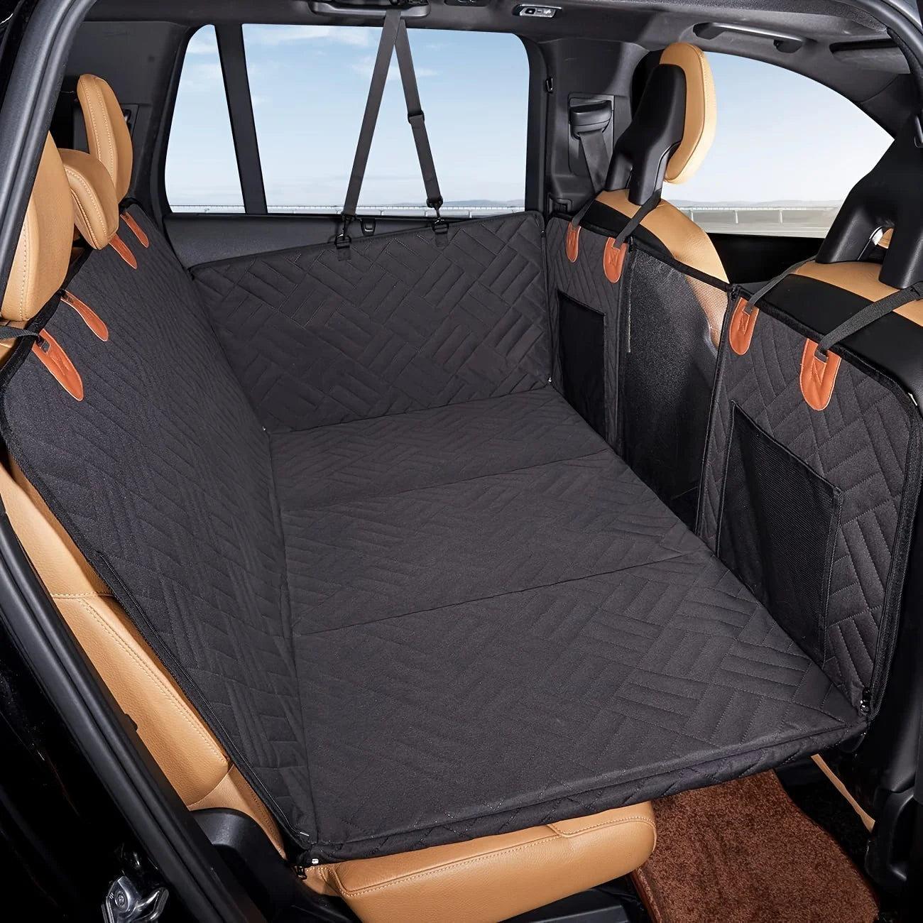 Hammock-Style Portable Back Seat Cover: Waterproof & Scratch-Proof Pet Car Seat Protector - Anti-Slip Fabric with Soft Padding CM World
