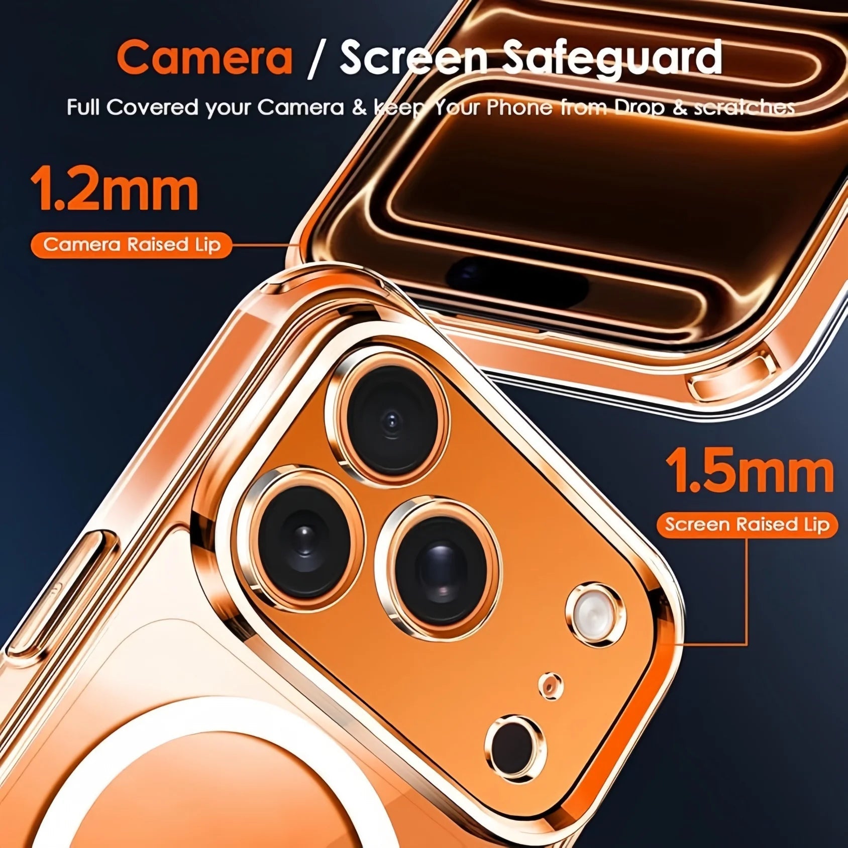 With  Magnetic Transparent TPU Shockproof Protection Phone Case for iphone 17 Pro Max/17 Pro/17E/17 Air/17