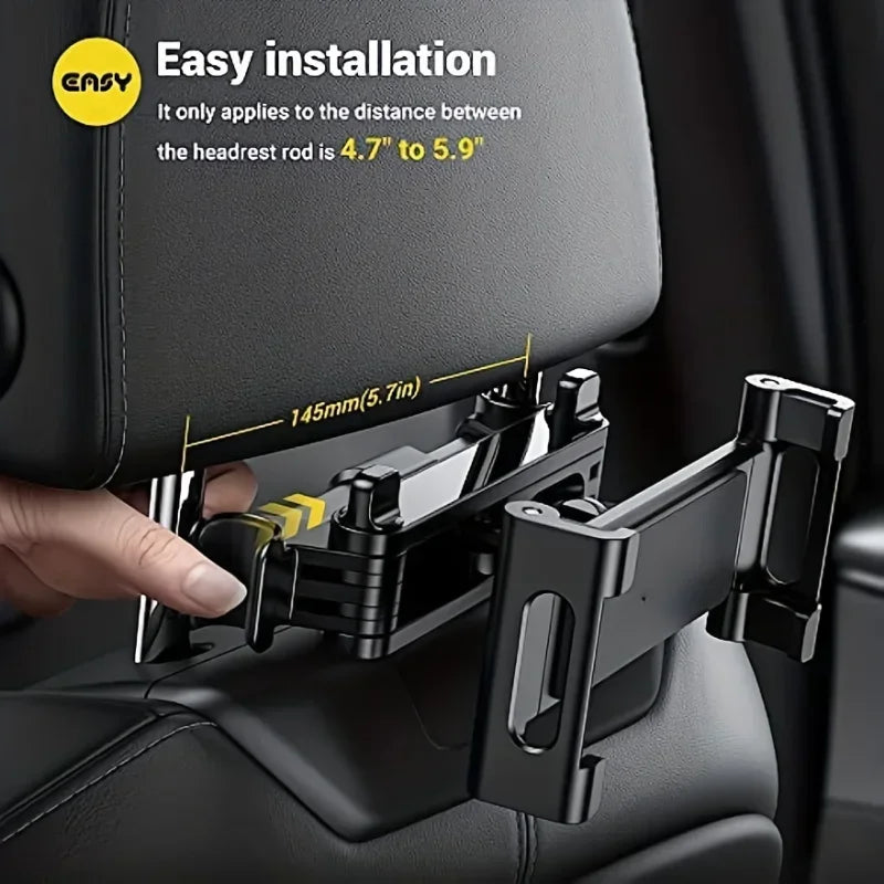 Telescopic Car Rear Pillow Phone Holder Tablet Rotating Holder Car Back Seat Stand Headrest Bracket Universal Holder Accessories CM World