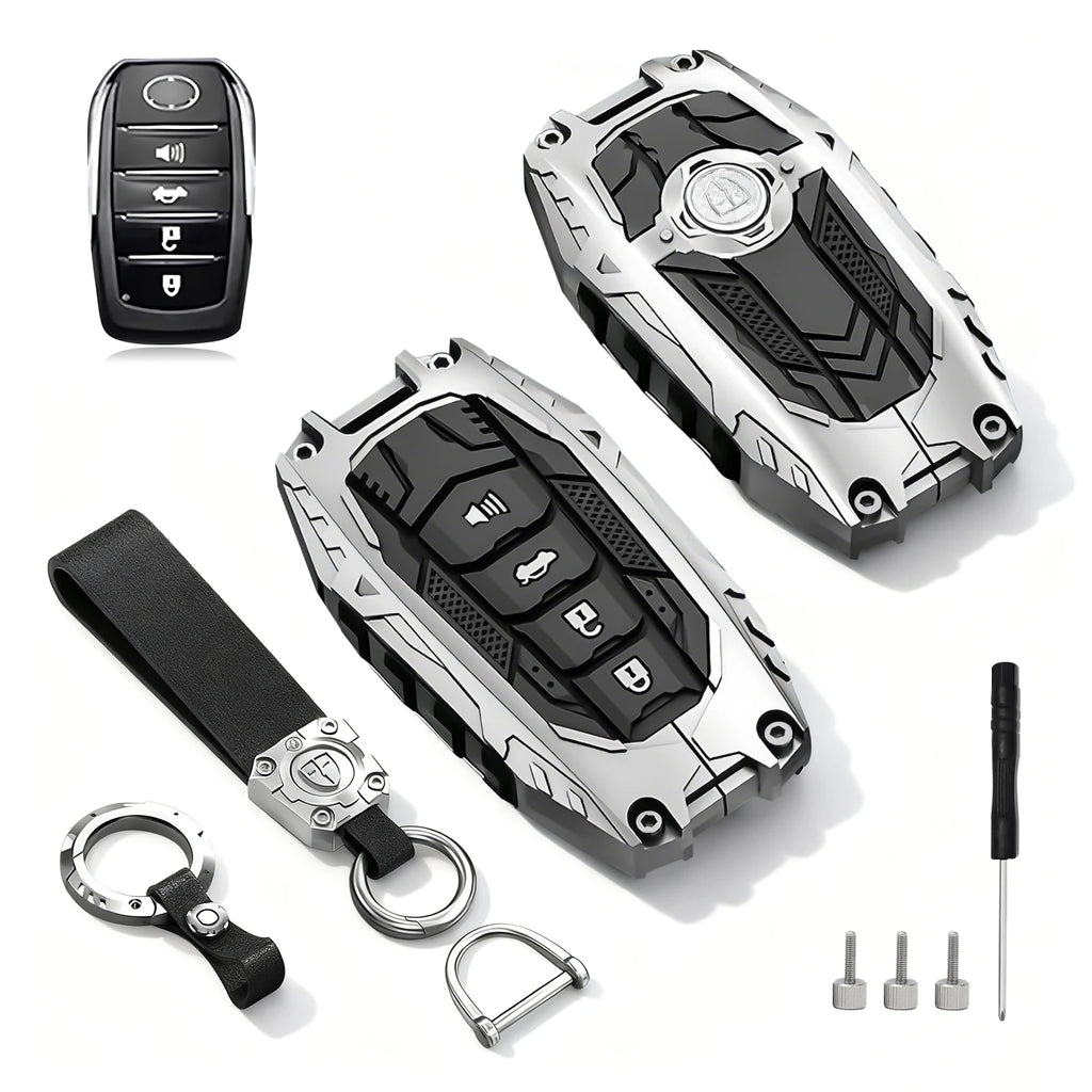 Heavy Key Fob Cover Protector for Toyota 2019-2024 RAV4,Corolla Cross,Tundra,Venza,Land Cruiser,Fortuner,Grand Highlander,Hilux