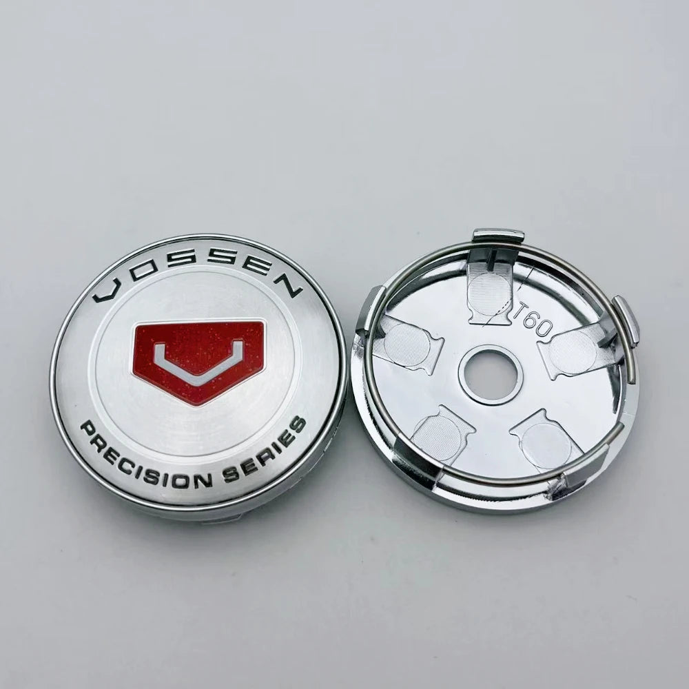 4pcs 60MM / Clips 56MM Car Wheel Center Caps VOSSEN Logo Emblem Badge Wheel Hubcaps Auto Rim Dust Cover Replace Car Accessories