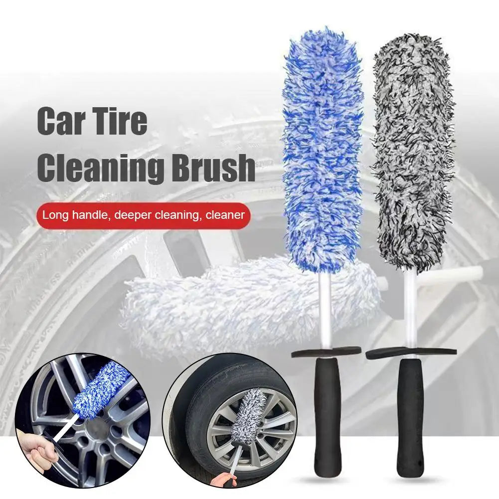 Car Wash Super Brush With Long Handle Easy To Cleaning Dust Removal Rims Spokes Wheel Barrel Car Protection Tools Accessories