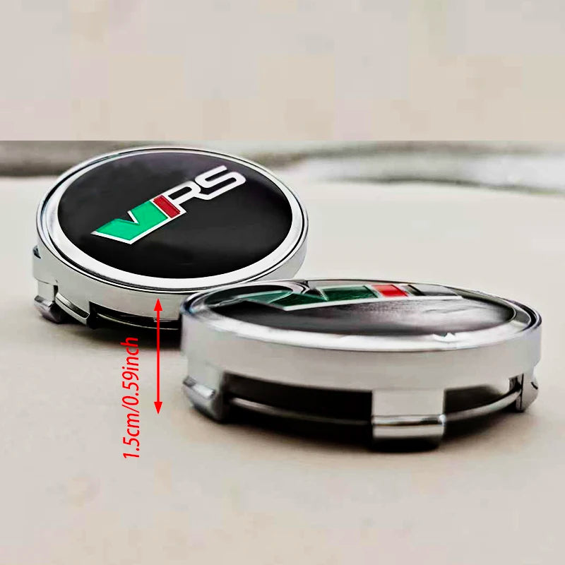 4Pcs 60mm Car Wheel Hub Caps Cover Rim Logo V VRS Badge For Skoda Fabia Octavia Rapid Kodiaq Superb A4 A5 Mk3 karoq Accessories