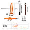 SucceBuy Scissor Jack 2.5Ton/5512 lbs Scissor Car Jack 3.7"-17.1" Lifting Range Scissor Lift Jack Portable Tire Jack for Car Etc CM World