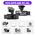 3 Channel WiFi 4K Dash Cam Front and Inside DashCam 1080P Rear Camera Night Vision 24H Parking Car DVR Black Box Support GPS Car Mobile World