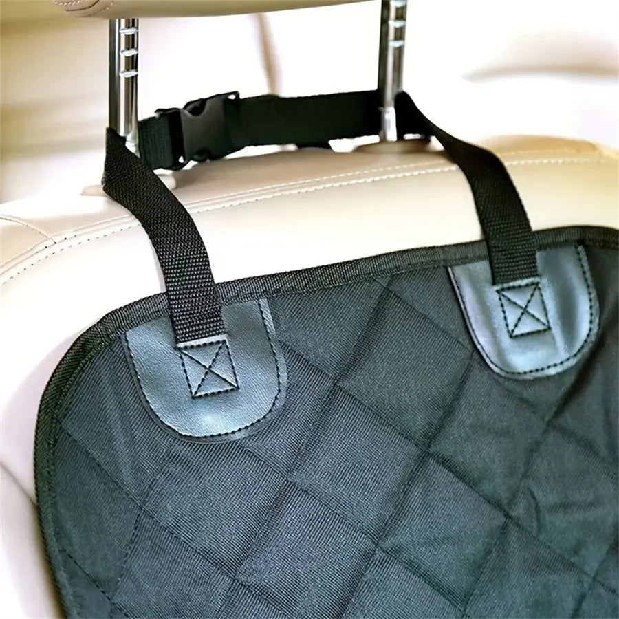 Fabric dog car seat cover, quilted, waterproof, anti slip, suitable for pet height increasing seats in cars, trucks, and SUVs - CM World