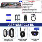 E-ACE 2K Car DVR WIFI GPS Stream Media Mirror Optional 1080P Car Video Camera Night Vision Loop Recording 24H Parking Black Box Car Mobile World