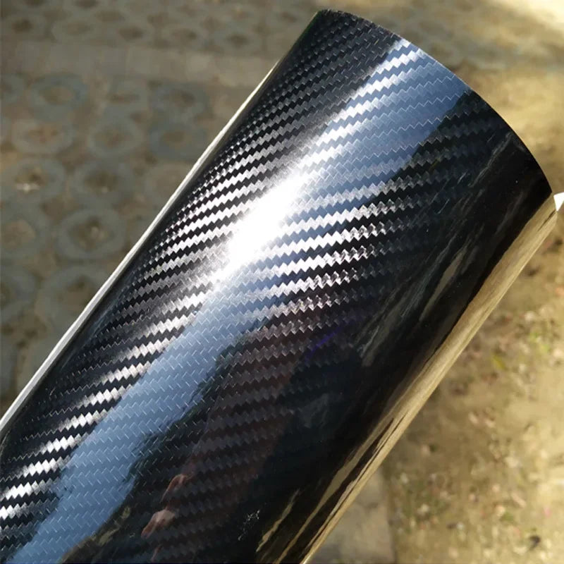 Matte Black Glossy Carbon Fiber Vinyl Wrap Film Window Trim Strip Car Stickers Decal Motorcycle Vehicle Interior Car Mobile World