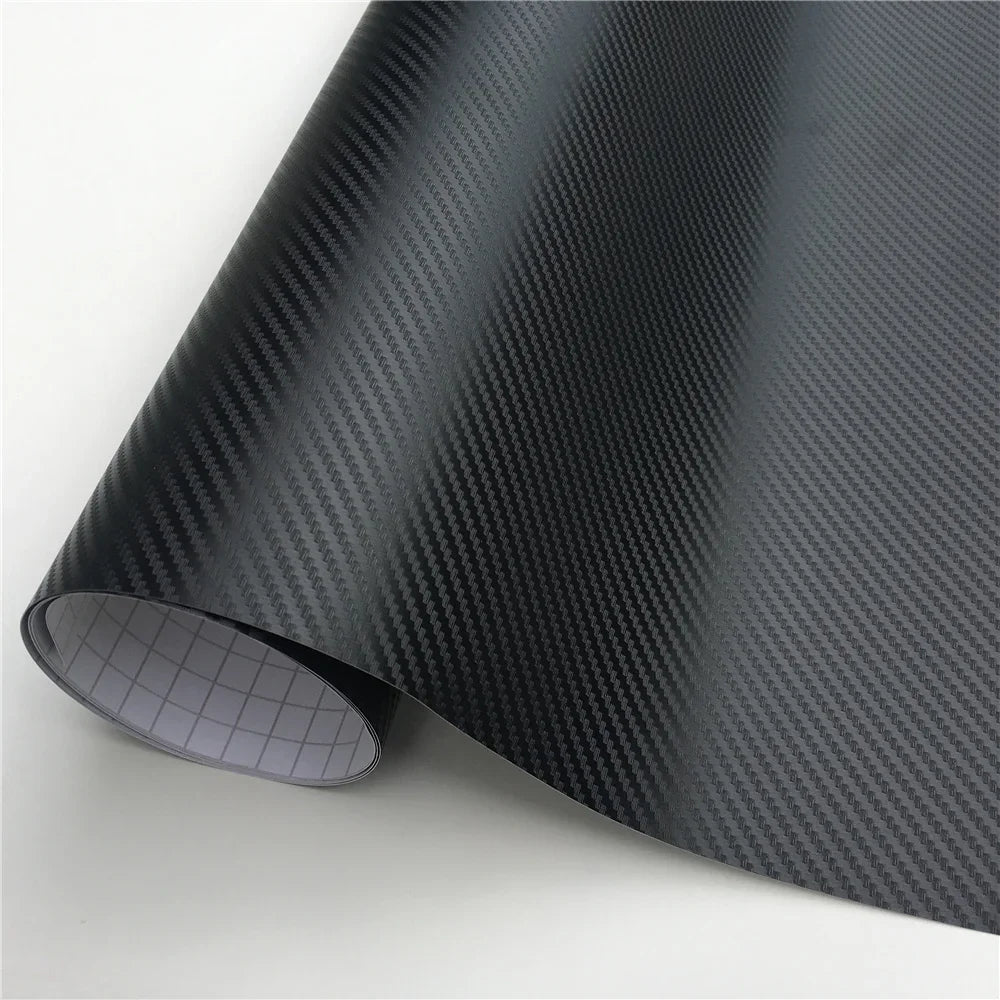Matte Black Glossy Carbon Fiber Vinyl Wrap Film Window Trim Strip Car Stickers Decal Motorcycle Vehicle Interior Car Mobile World