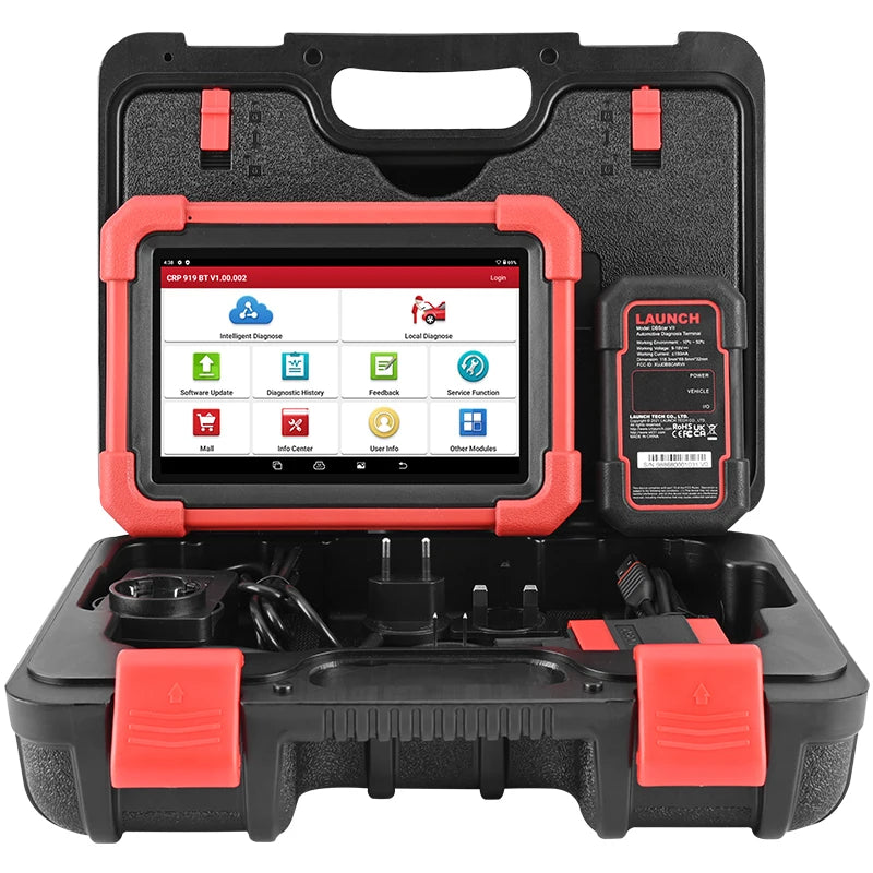 LAUNCH X431 CRP919XBT OBD2 Scanner Automotive Diagnostic Tools Car CANFD DOIP ECU Coding Professional Scan Free Shipping