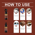 Leather Cleaner Conditioner Kit  Care Set Deep Spray Nourishing Cream Restores Softness Shine Prevents Cracking Includes Sponge CM World