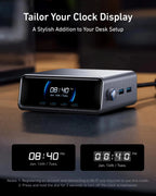 Anker Prime Charger, 250W / 200W GaN Prime USB C Charging Station, Ultra-Fast 6-Port, 2.26" LCD Display And Smart Control Dial
