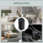 MINI Car HEPA Air Purifier Remove Smoke Odor Formaldehyde Negative Ion Air Cleaner for Car Bedroom Aromatherapy Purification New CM World