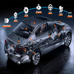 Foxwell NT530 PLUS Multi-System Scanner Support For Porsche Nissan GM BMW Universal Auto Diagnostic Tools Get One Car Software Car Mobile World