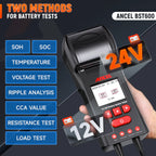 Car Battery Tester with Printer 12V 24V 100 2000 CCA Cranking Charging System ANCEL BST600  Digital Auto Load Tester