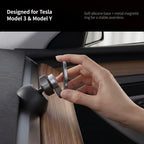 YZ for Tesla Car Phone Holder Model 3 Y 2021-2024 Silicone Magnetic Phone Mount Folding Bracket for ALL Phone Accessory MagSafe