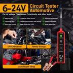 High-Performance Multifunctional Automotive Circuit Tester and Drive Detector—Digital Display, Adjustable Resistance, Ergonomic Design, for Electrical System Diagnostics, Circuit Switch Inspection, and Vehicle Maintenance