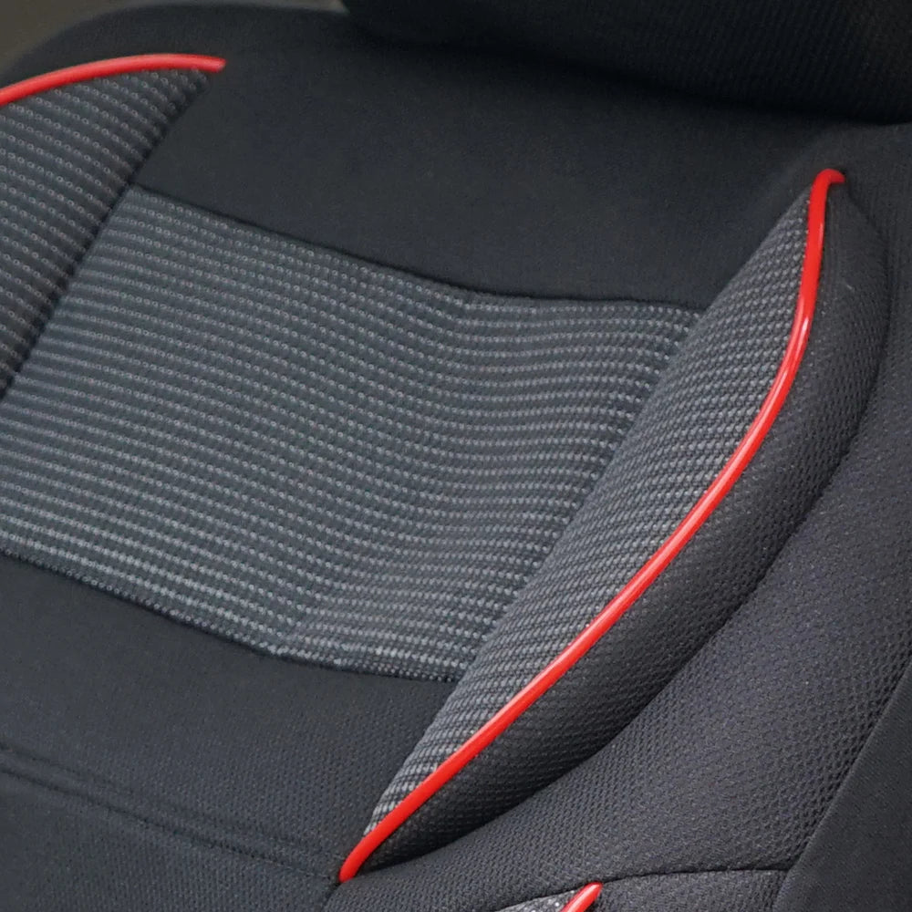 4MM Sponge Car Seat Covers 5D Design Car Accessories Interior Universal Size Fit For Most Car With Side Armrests CM World