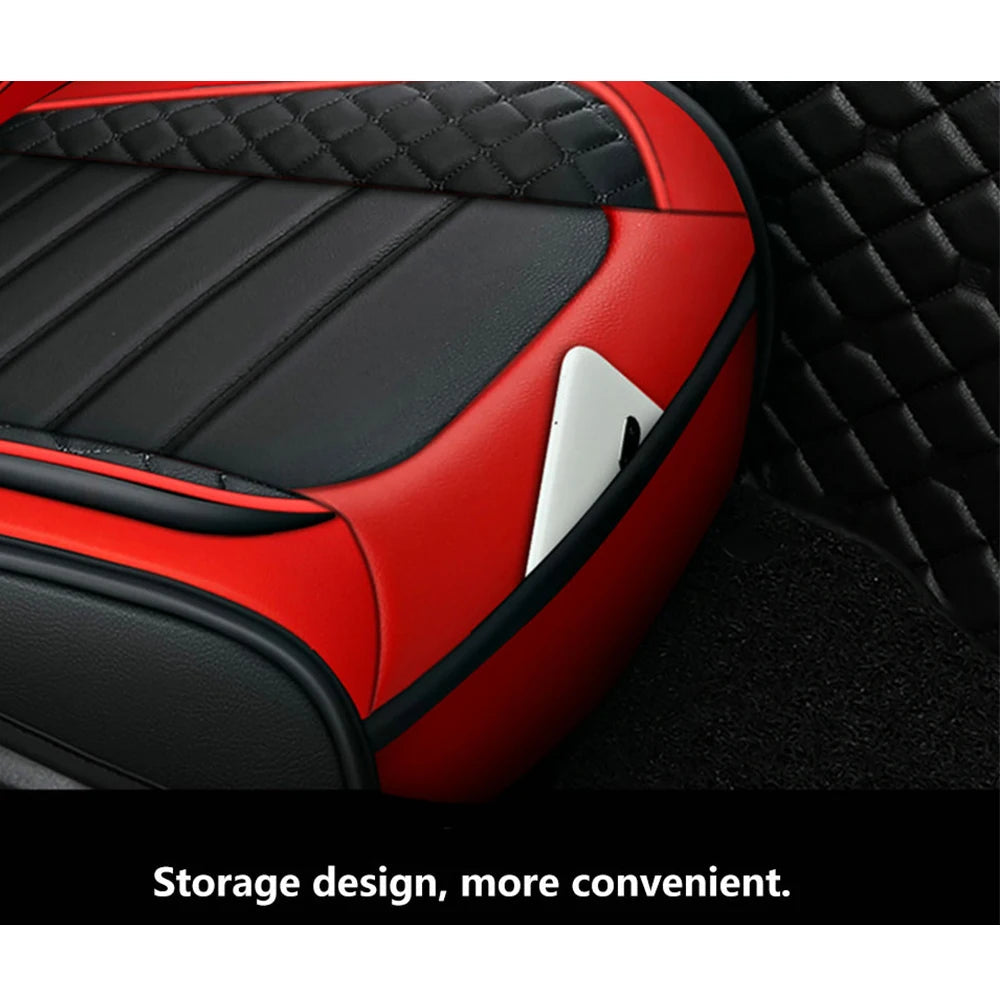 Elegant Universal Faux Leather Car Seat Cover by Tand: Easy-Clean, Comfort Design, Fits Major Models - Enhance Your Car's CM World