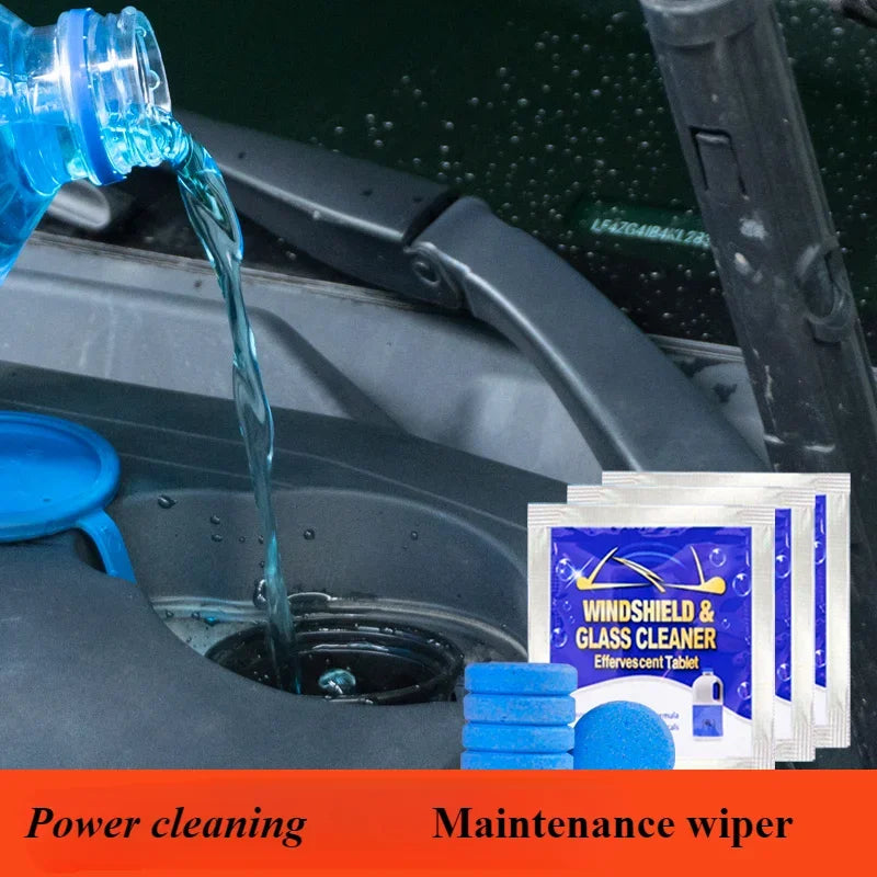 Car Windshield Glass Concentrated Washer Tablets Car Effervescent Washer Fluid Wiper Glass Solid Cleaning Tablets for Car Window CM World