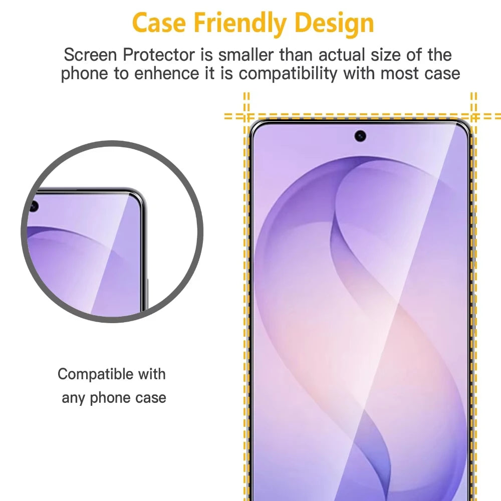 4PCS Fingerprint Unlock Screen Protector For Samsung S26 Ultra S25 S24 Ultra S23 S22 S21 Plus Screen Protective Tempered Glass