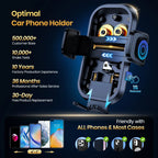 TOPK Car Phone Holder Air Vent Suction Cup Mount Stand for iPhone Samsung Xiaomi, Universal Mobile Support GPS Bracket