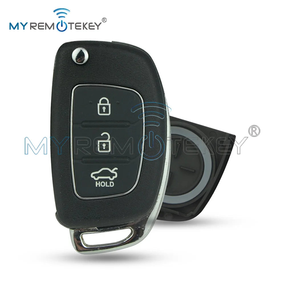REMTEKEY FCC ID RKE-4F08 Flip remote key shell for Hyundai i20 i30 3 button CM World