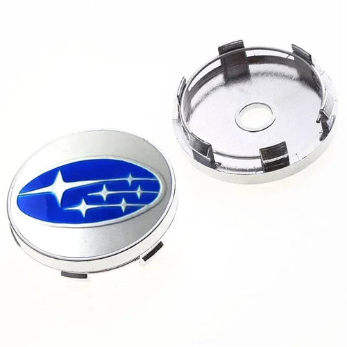 4pcs 60mm Car Wheel Center Caps for Subaru WRX BRZ DRL XV STI Outback Forester Impreza Tribeca Auto Wheel Hub Cover Decoration CM World