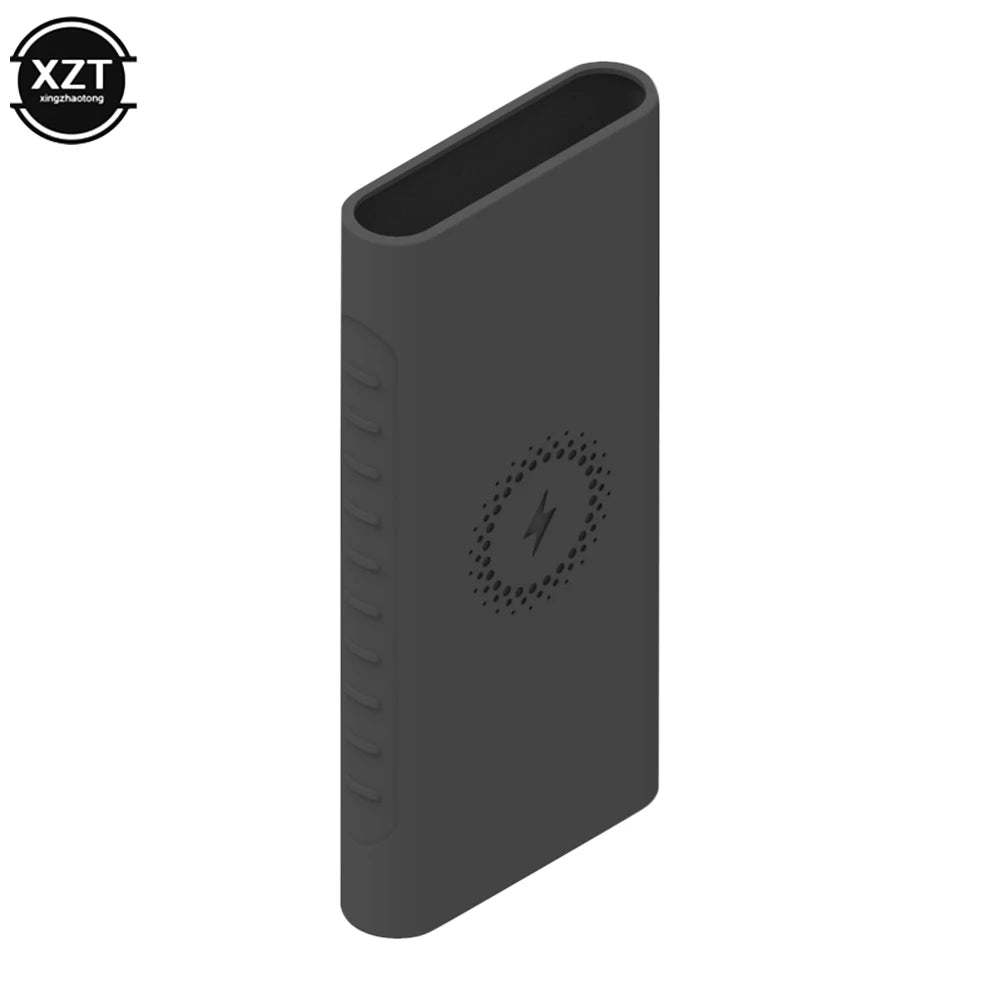 Silicone Protective Case Cover for Xiaomi Powerbank 10000mAh PLM11ZM PLM13ZM Wireless Powerbank WPB15PDZM WPB100 WPB15ZM Sleeve