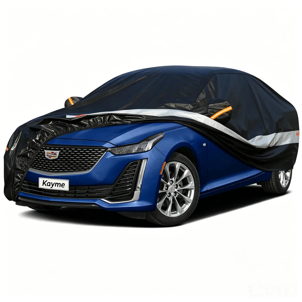 10 Layers Thick Car Cover 100% Waterproof Outdoor Rain Snow UV Dust Sun Protection Full Body Auto Cover All Season Universal Fit
