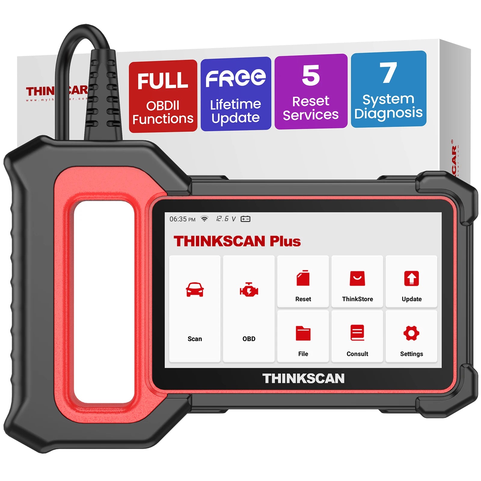 THINKCAR Thinkscan Plus S7 S6 S4 Obd2 Scanner Car Diagnostic Tools Automotivo OBD Scanner DIY Auto Diagnosis Tool Code Reader CM World