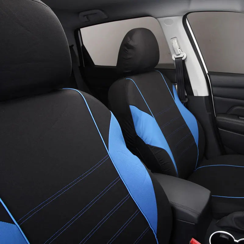 5 Seats Set Rear Front Car Seat Cover Universal Automobiles Seat Covers Protector Polyester Four Seasons
