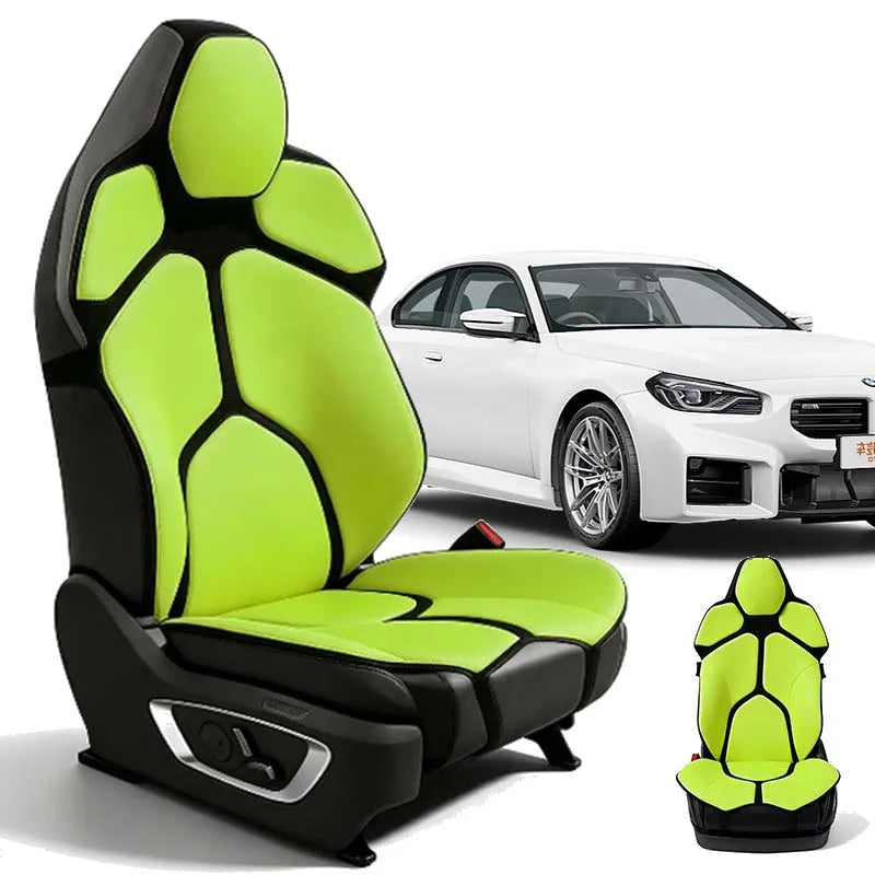 For BMW M2 2016-2026 Ergonomic Mesh Lumbar Support Cushion Massage Back Pad Breathable Car & Office Dual Use Auto Accessories