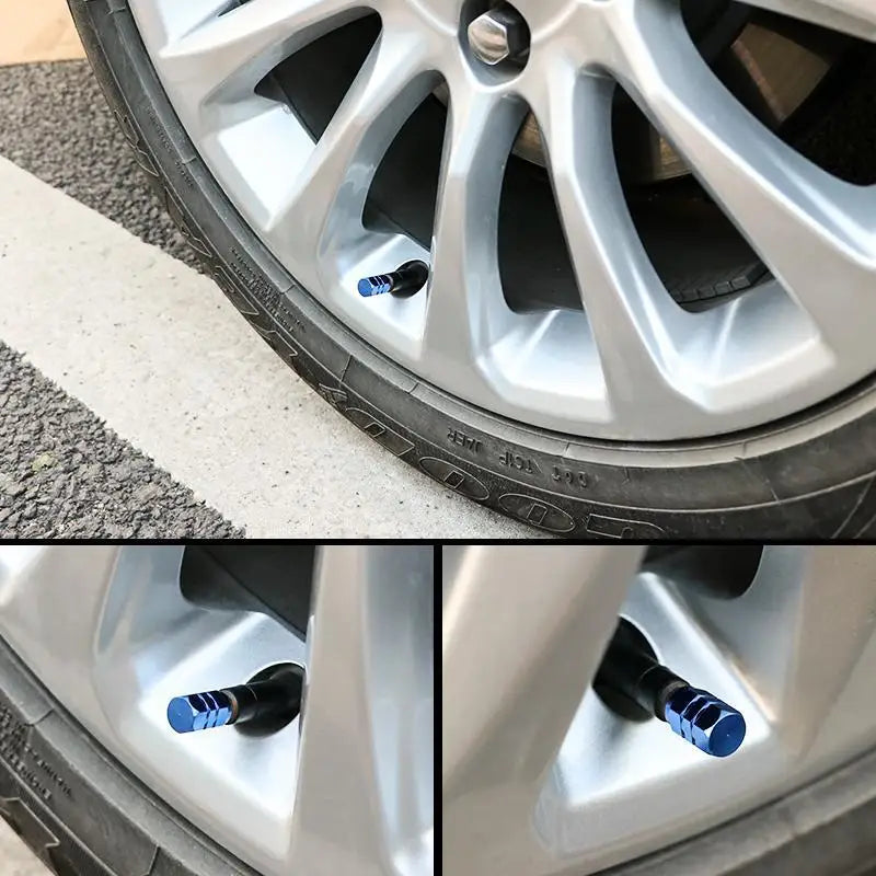 Car Wheel Caps Valve Stem Cap Tire Covers Aluminum Air Valve Tire for BMW Automobiles Motorcycles Bicycle Auto Accessories Tool CM World