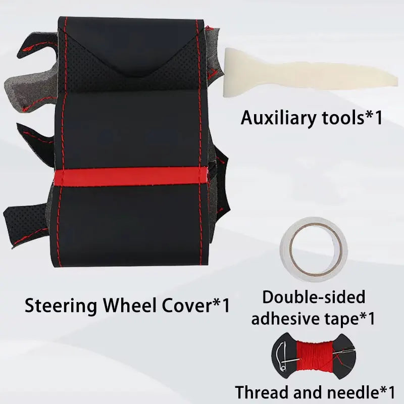 Custom Car Steering Wheel Cover For BMW M Sport 1 Series F20 M135i M140i M235i M240i X1 F21 F48 X2 F39 X3 F25 Microfiber Leather CM World