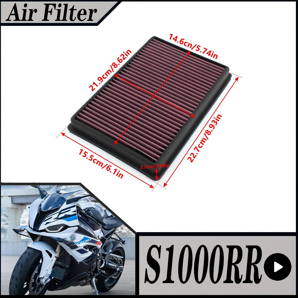 S1000RR Motorcycle High Flow Air Filter Intake Cleaner FOR  BMW  S1000RR S 1000 RR 2009-2019 CM World