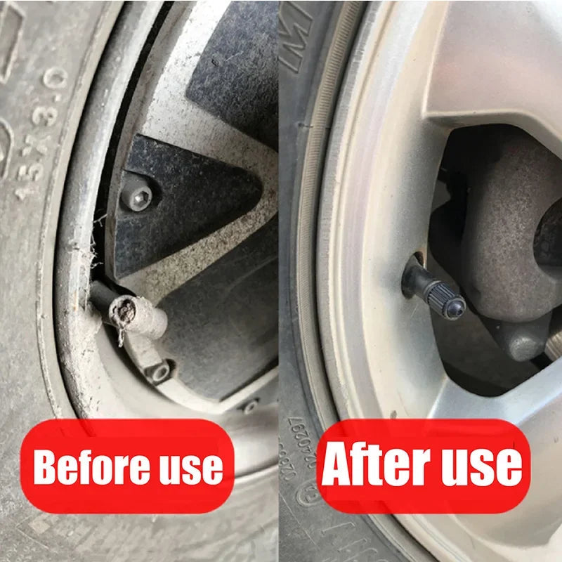 20Pcs Car Tire Tyre Valve Caps with O Rubber Ring Dust Covers Plastic Black Grey Red Stem Valve Caps for Cars Motorcycles Bike CM World
