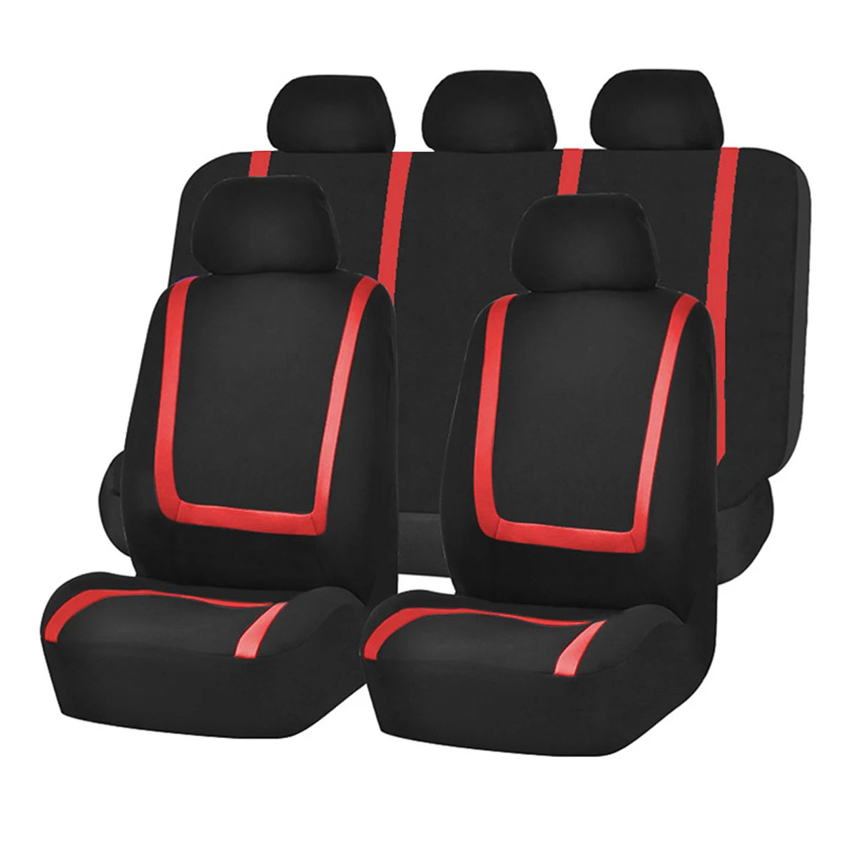 Universal Stripe Style Polyester Fabric Car Seat Covers car Leather Seat Covers CM World