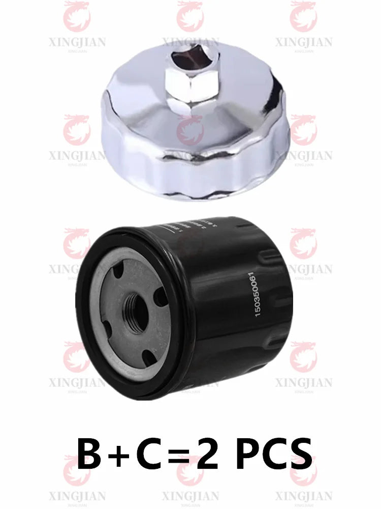 Motorcycle Air Filter For VOGE SR4 Max LX350T-5 SR4Max350 Engine Intake Cleaner Oil Filter Cap Removal Wrench Tool CM World