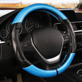 O/D Shape Carbon Fiber Leather Steering Wheel Cover 38CM Universal Car Steering Wheel Covers Car Supplies Non-slip Handle Cover