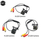 NEWEST Wide Angle HD Car Rearview Camera Rear View Video Vehicle Camera Backup Reverse Camera 12 LED Night Vision Parking Camera