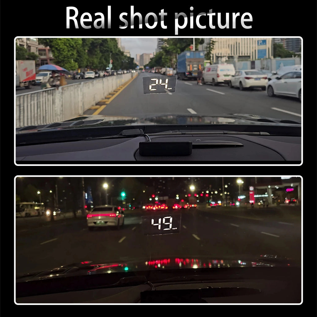 HD Car Head up Display M2 GPS Speedometer KM/H Digital HUD Windshield Projector Universal Auto Electronics Accessory CM World