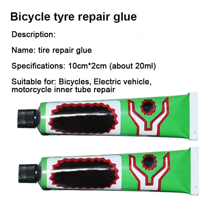12/20g Tire Repairing Glue Inner Tube Puncture Strong Bonding Cold Repair Glue Car Motorcycle Bicycle Tire Repairing Glue Tool