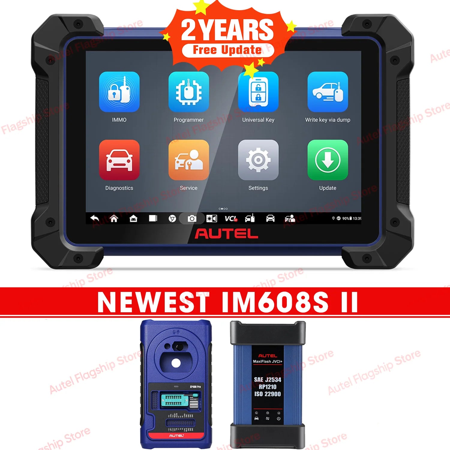 Autel MaxiIM IM608 II Pro IM608S II XP400PRO IMMO Key Programming Tool Car Diagnostic Tool OBD2 Scanner PK IM508 IM508S IM608Pro Car Mobile World