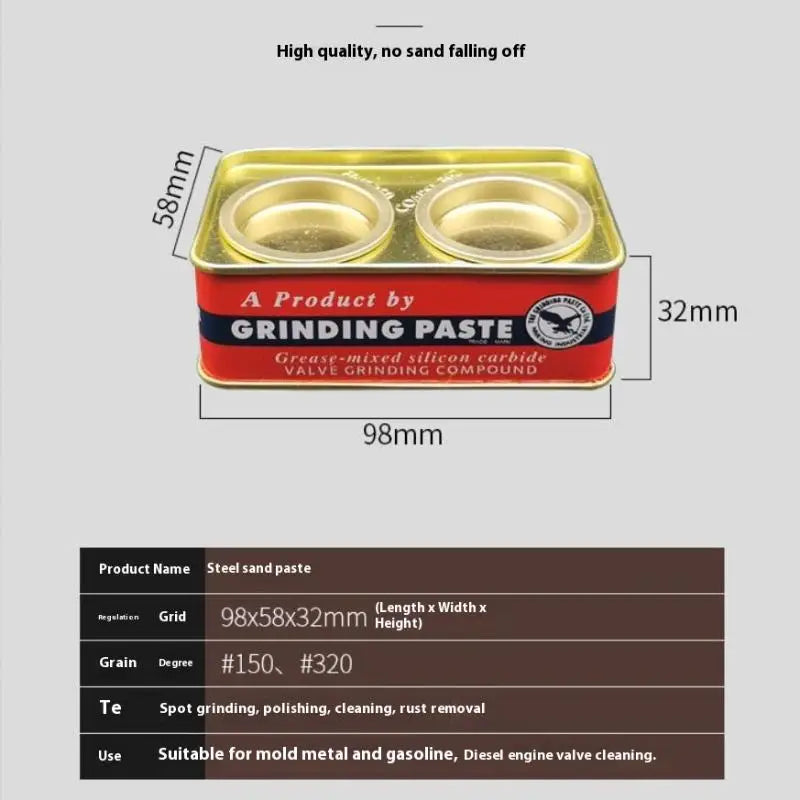 Moto Car Engine Valve Grinder; Coarse Fine Carborundum Polishing Sand; 80 180 150 320 Grit Grinding Paste CM World